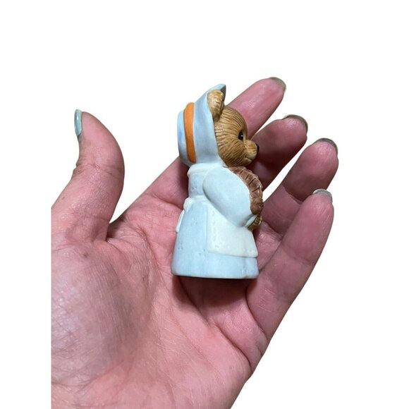 Homco Figurine Autumn Harvest Thanksgiving Bear Holiday Vintage - Picture 3 of 6